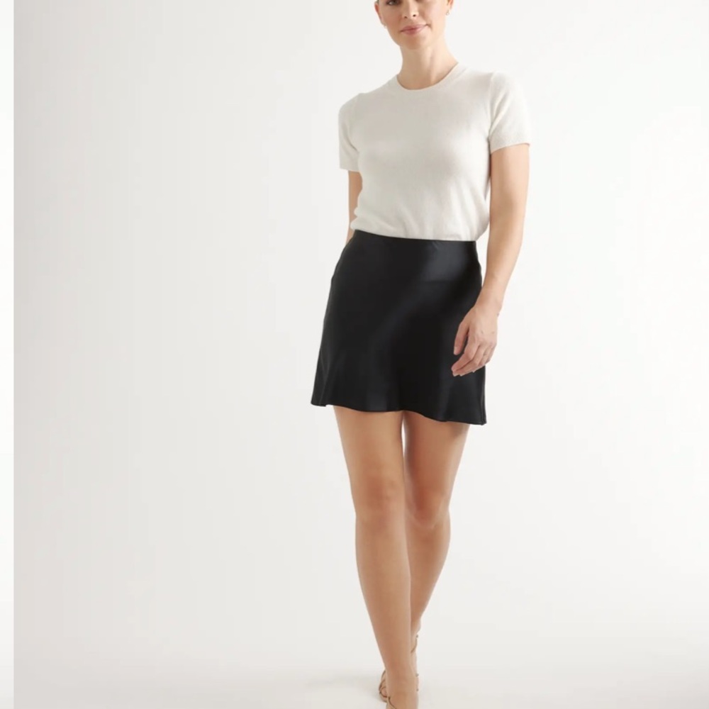 Quince 100% Washable Silk Mini Skirt